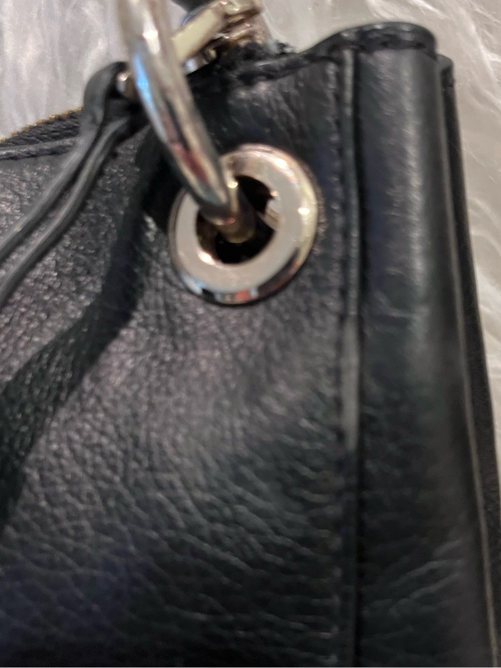 kate spade Kat Black Pebble Leather Shoulder Bag - Picture 9 of 16